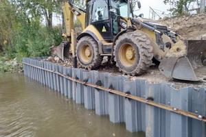 Берегоукрепление шпунтом Ларсена на реках по выгодным ценам в Нижнем Новгороде